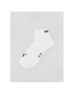 Lot de 3 paires de chaussettes quarter plain blanc - Puma