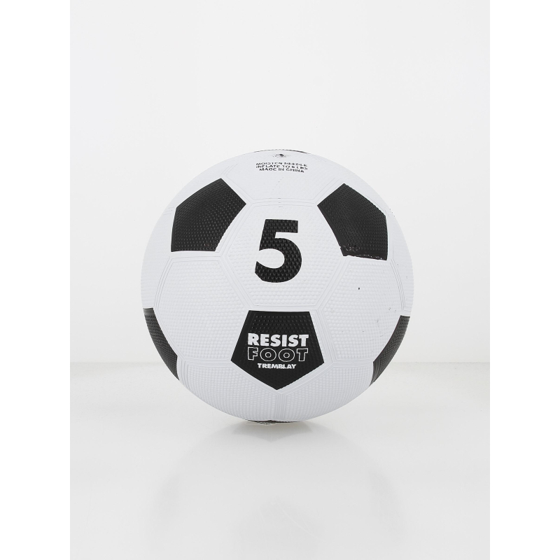 Ballon de football en caoutchouc noir blanc - Tremblay