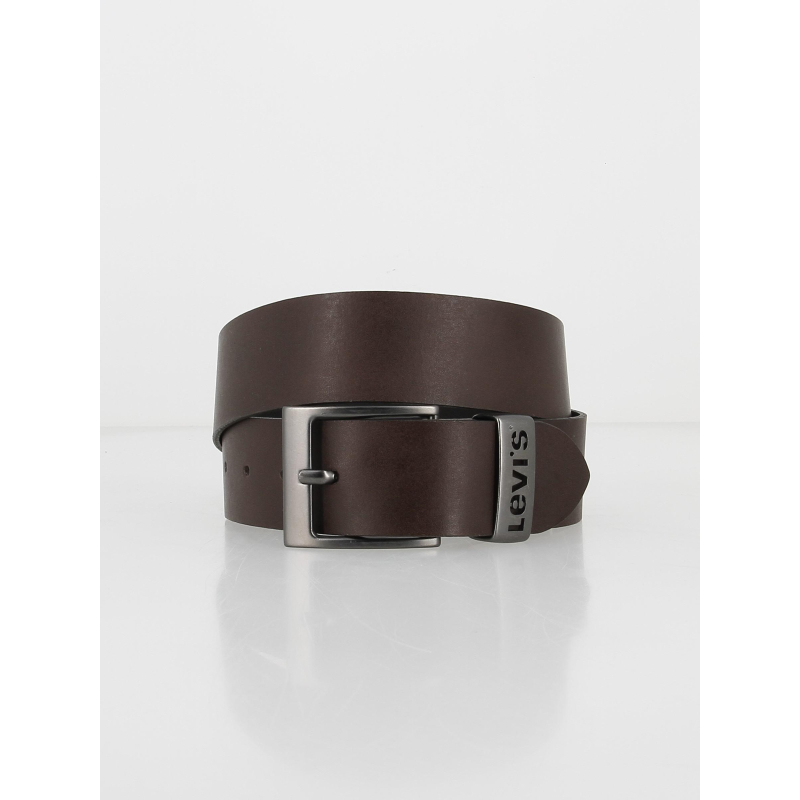 Ceinture en cuir bovin boucle en métal marron homme - Levis