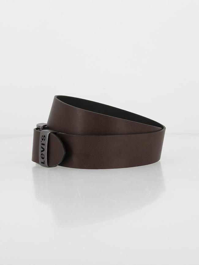 Ceinture en cuir bovin boucle en métal marron homme - Levis