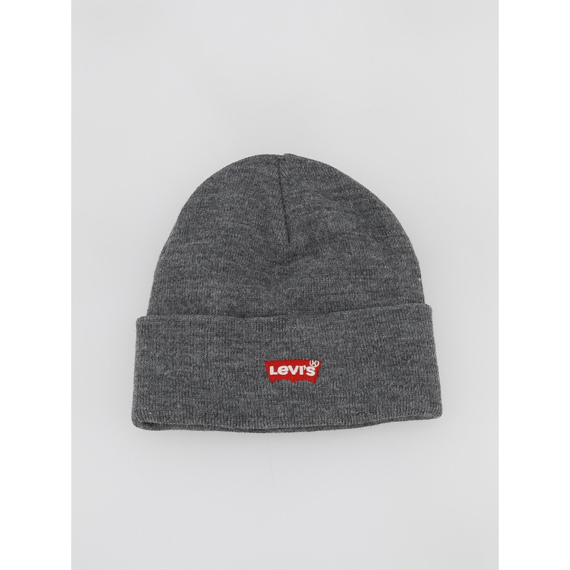 Bonnet logo brodé rouge en chauve-souris gris - Levis