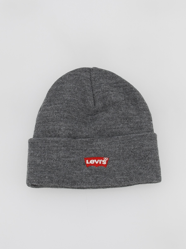 Bonnet logo brodé rouge en chauve-souris gris - Levis