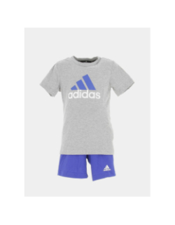 Ensemble t-shirt + short bleu gris enfant - Adidas