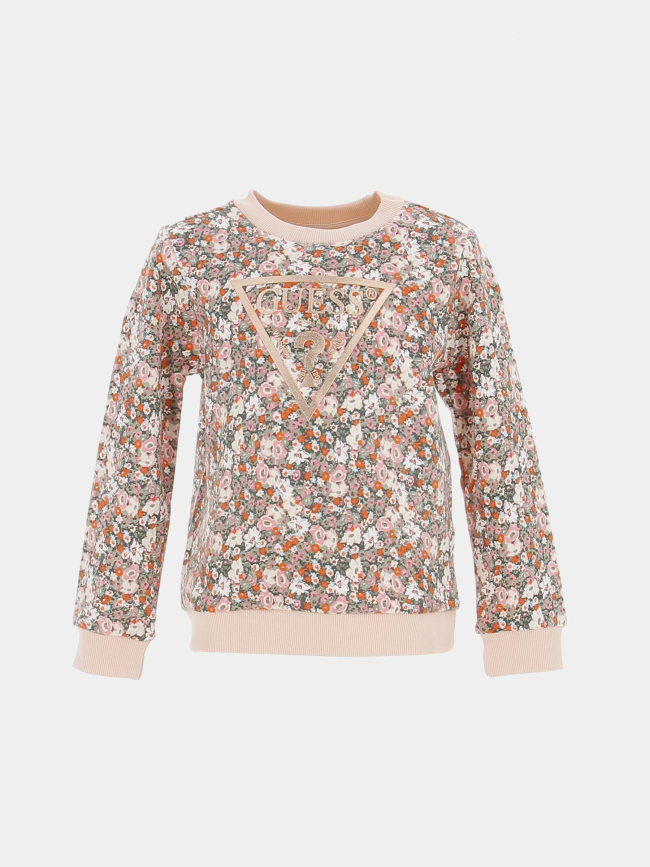 Sweat floral rose enfant - Guess