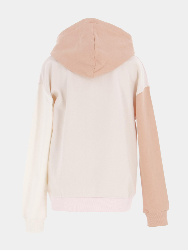 Sweat à capuche ls active top rose enfant - Guess