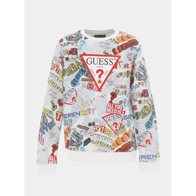 Sweat ls active top multicolore enfant - Guess