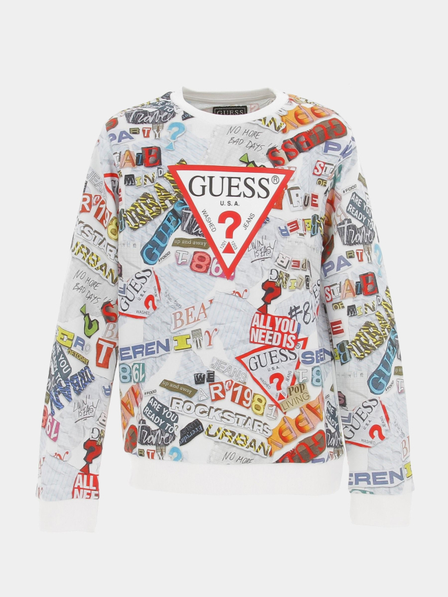 Sweat ls active top multicolore enfant - Guess