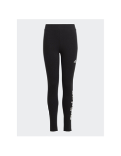 Legging linear logo marque noir fille - Adidas