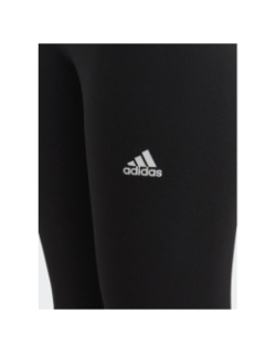 Legging linear logo marque noir fille - Adidas