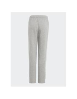 Jogging 3 bandes droit gris fille - Adidas