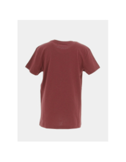 T-shirt logo brodé bordeaux enfant - American College