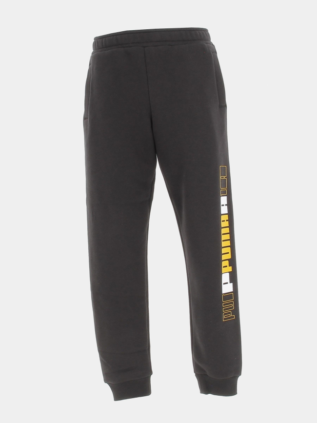 Jogging essential lab pant logo vertical noir garçon - Puma
