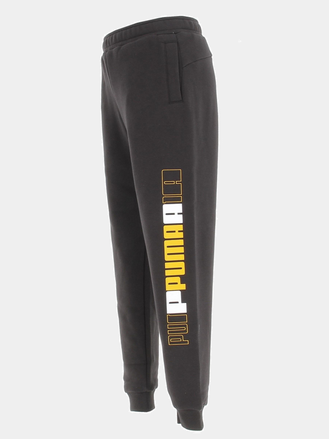 Jogging essential lab pant logo vertical noir garçon - Puma