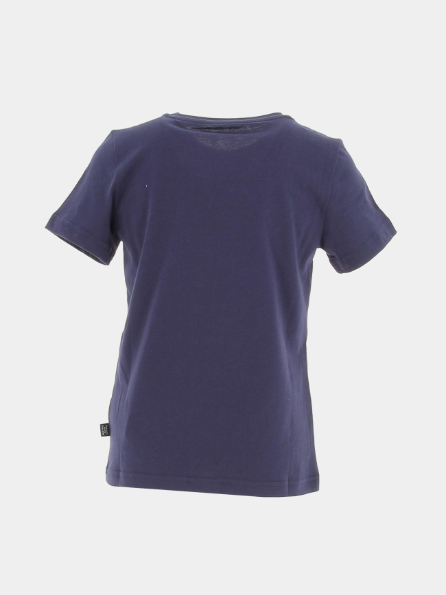 T-shirt essential logo vertical bleu marine garçon - Puma