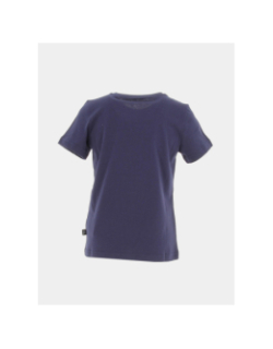 T-shirt essential logo vertical bleu marine garçon - Puma