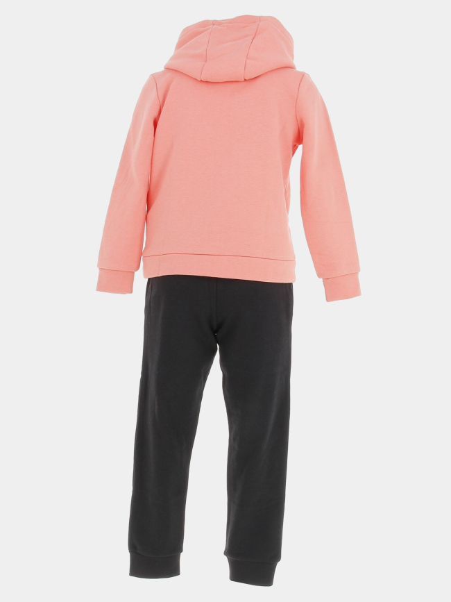 Ensemble sweat + jogging secile noir rose enfant - Kappa
