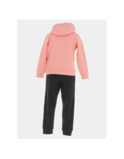 Ensemble sweat + jogging secile noir rose enfant - Kappa