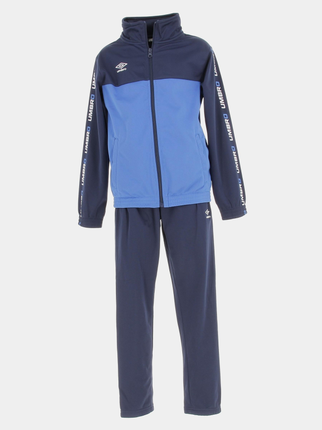 Ensemble jogging + sweat zippé lineair bleu enfant - Umbro