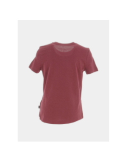 T-shirt essential graphic logo fleurs bordeaux fille - Puma