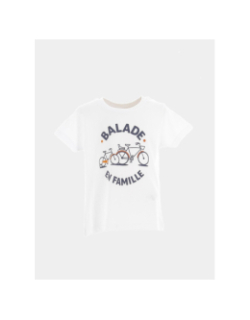 T-shirt balade en famille blanc enfant - Monsieur T-shirt