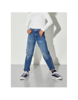 Jean mom fit bleu fille - Only