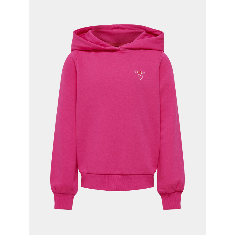 Sweat kognoomi logo hood rose fille - Only