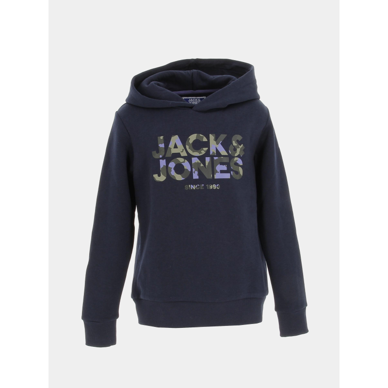 Sweat à capuche james bleu marine enfant - Jack & Jones