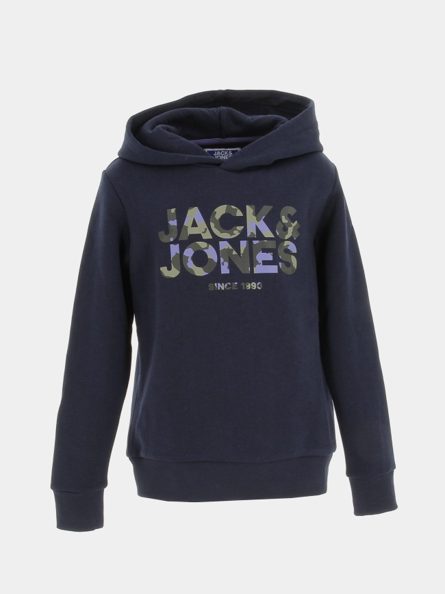 Sweat à capuche james bleu marine enfant - Jack & Jones