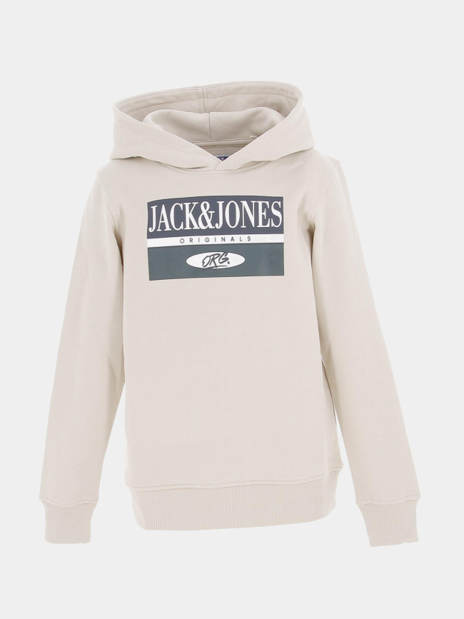 Sweat à capuche arthur beige enfant - Jack & Jones