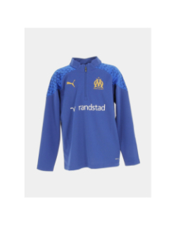 Sweat de football OM 1/4 zip or bleu enfant - Puma