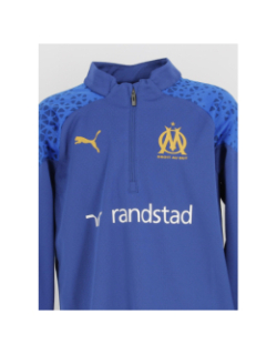 Sweat de football OM 1/4 zip or bleu enfant - Puma