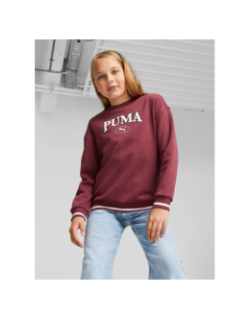 Sweat crew neck squad bordeaux enfant - Puma