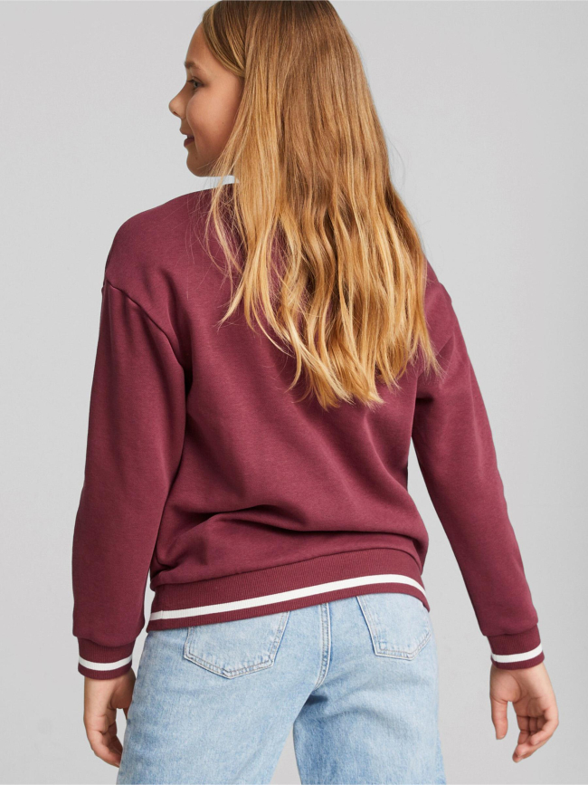 Sweat crew neck squad bordeaux enfant - Puma