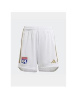 Short de football OL domicile blanc enfant - Adidas