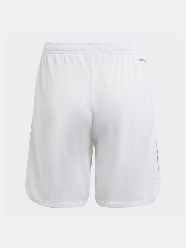 Short de football OL domicile blanc enfant - Adidas