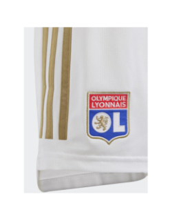 Short de football OL domicile blanc enfant - Adidas