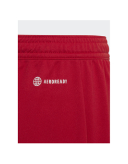 Short de sport ent 22 rouge enfant - Adidas