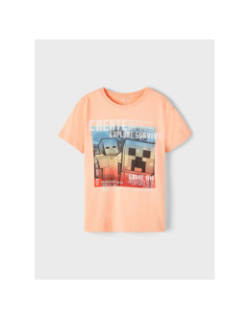 T-shirt minecraft major orange enfant - Name It