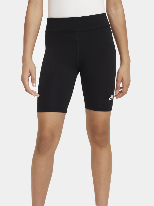 Short cycliste de sport collant noir fille - Nike