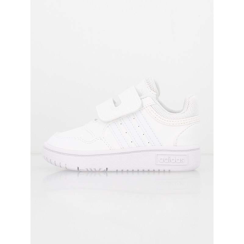 Baskets à scratch hoops 3.0 blanc enfant - Adidas