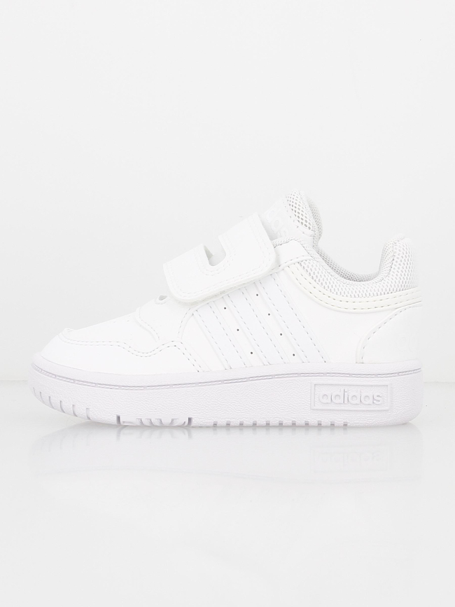 Baskets à scratch hoops 3.0 blanc enfant - Adidas