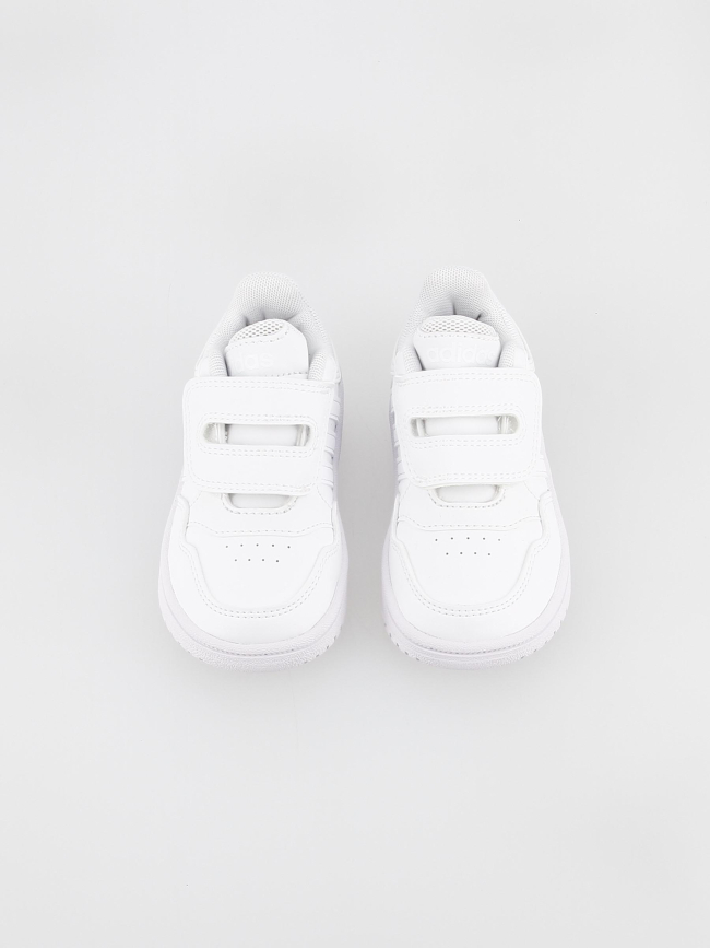 Baskets à scratch hoops 3.0 blanc enfant - Adidas