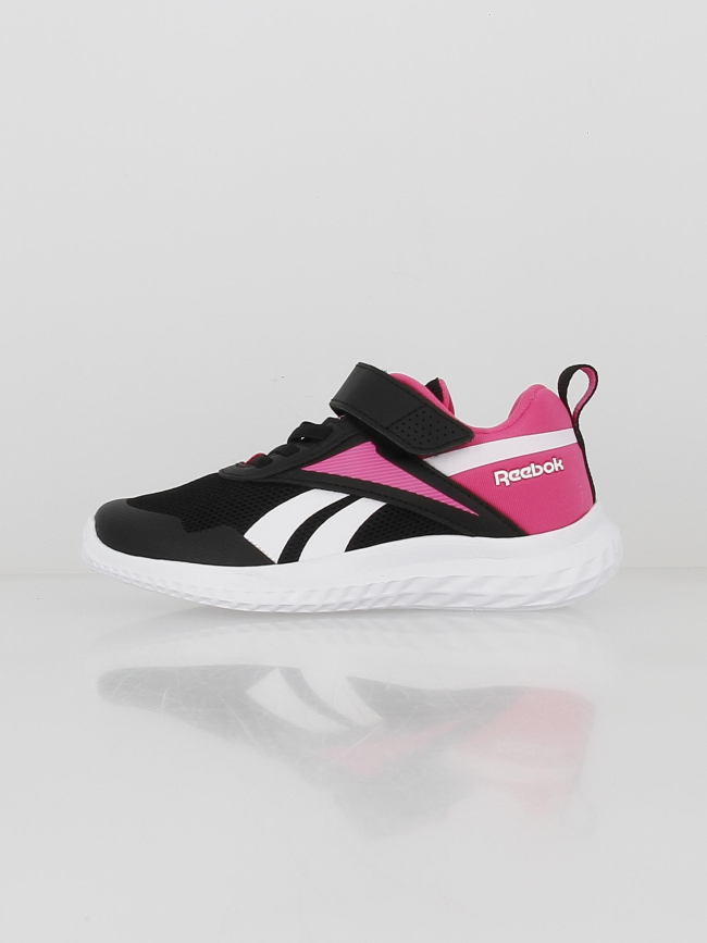 Baskets à scratch rush runner 5 rose noir enfant - Reebok