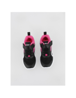 Baskets à scratch rush runner 5 rose noir enfant - Reebok