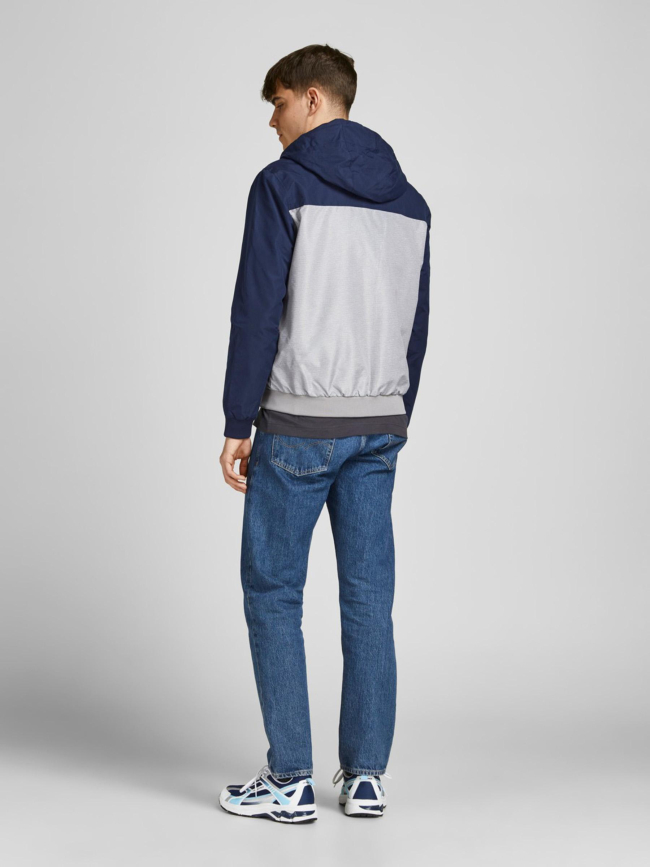 Veste bomber erush bleu marine homme - Jack & Jones