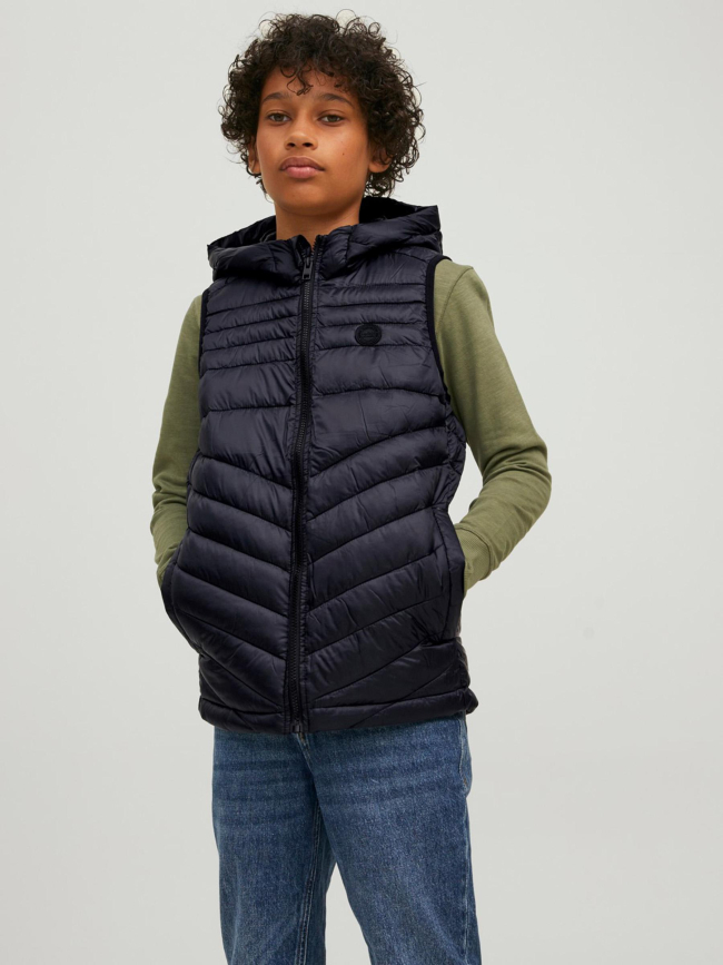 Doudoune sans manche hero noir enfant - Jack & Jones