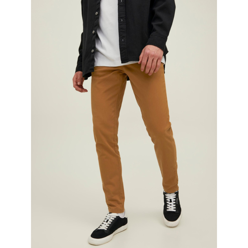 Pantalon chino slim marco bowie marron homme - Jack & Jones