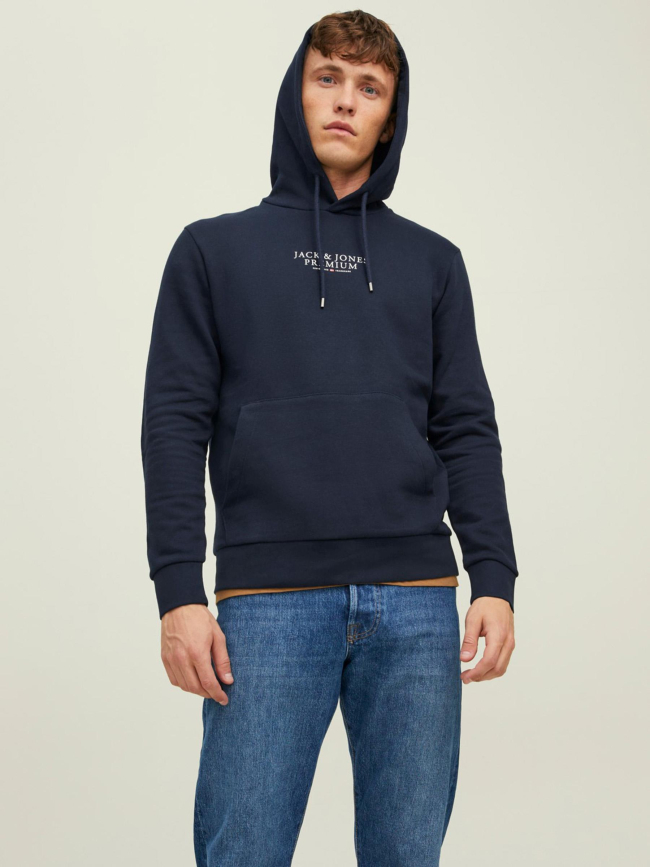 Sweat à capuche bluarchie bleu marine homme - Jack & Jones