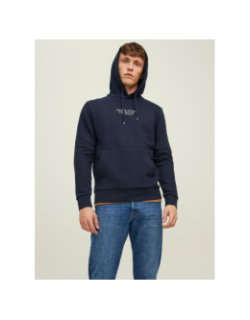 Sweat à capuche bluarchie bleu marine homme - Jack & Jones