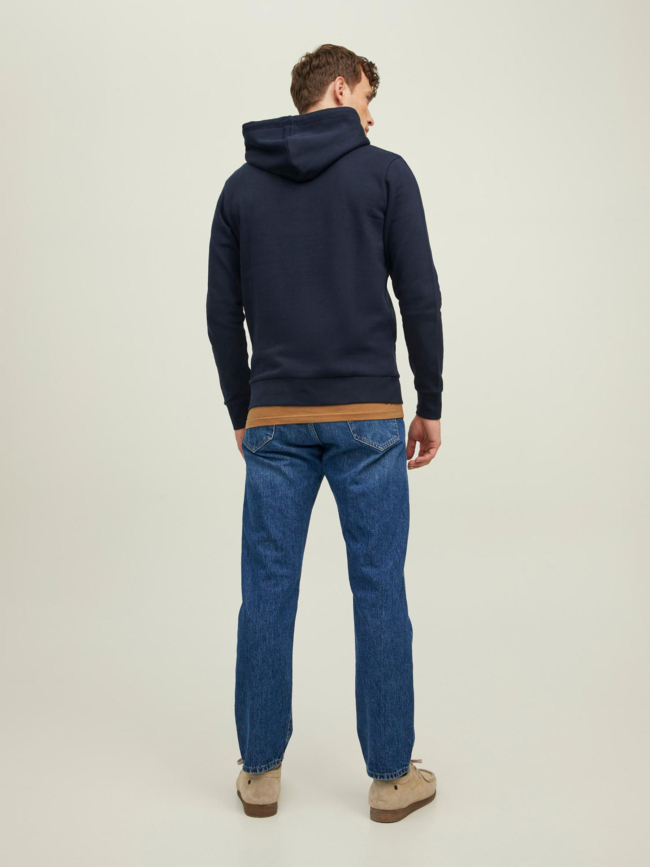 Sweat à capuche bluarchie bleu marine homme - Jack & Jones